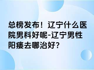 总榜发布！辽宁什么医院男科好呢-辽宁男性阳痿去哪治好？