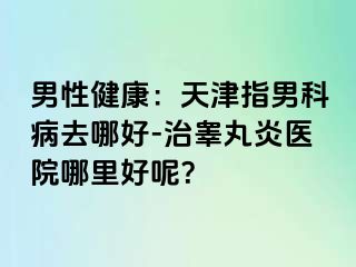 男性健康：天津指男科病去哪好-治睾丸炎医院哪里好呢？